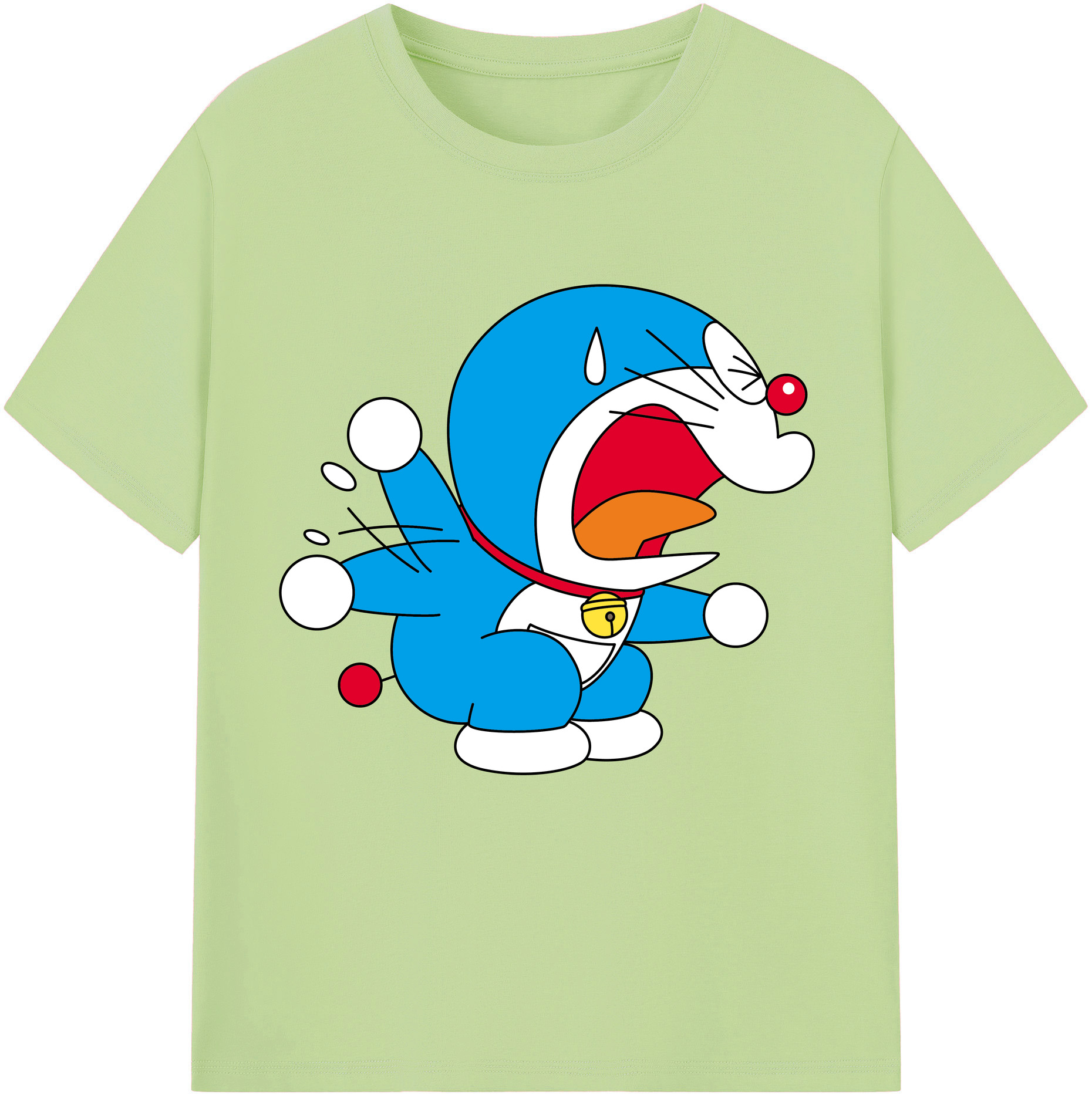 （画像用） ドラえもん Doraemon 綿100％半袖Tシャツ（フロントプリント）